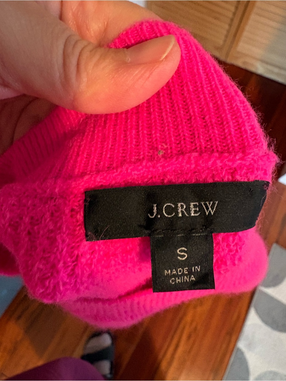 J.Crew Women's Crewneck Sweater in Vibrant Pink - Picture 5 of 6